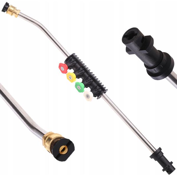 Lancia Per Idropulitrice Con Angolo Di 15° - Ricambio Per Karcher K |La Lancia Ha Un Set Di 5 Ugelli A Sgancio Rapido-image