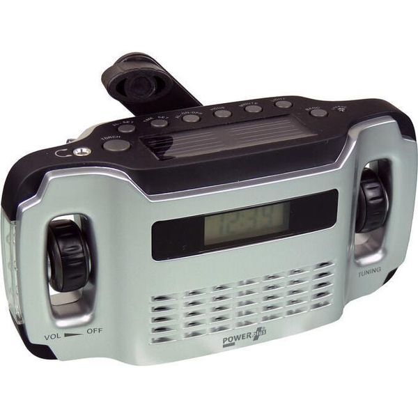Caricabatterie Per Torcia Solare Con Radio Am/Fm Powerplus Lynx-image