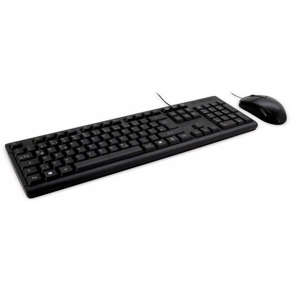 Inter Tech 88884075 Inter-Tech Tas KB-118 Tastatur + Maus-Set, Qwertz, Schwarz-image