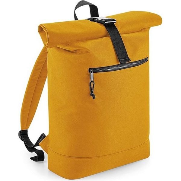 Bagbase - Zaino, Con Piano Arrotolato, Riciclato RW7779 (Taglia Unica) (Giallo Senape)-image