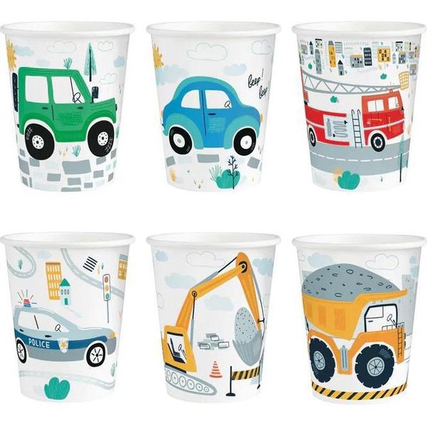 Bicchieri Di Carta Auto 220Ml 6Pz - Party Pal-image