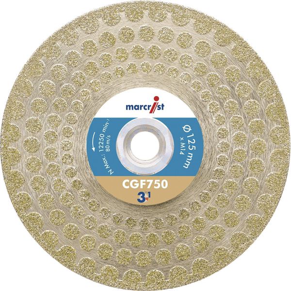 Disco Diamantato CGF750 D.125Mm M14 Seg.-H.68,5Mm Seg.-S.2,8Mm-image