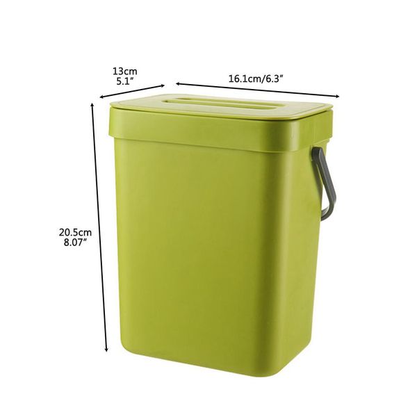 Piccolo Bidone Per Compost Da Cucina, Bidone Per Rifiuti Da Cucina, Contenitore Da Banco Per La Casa-image