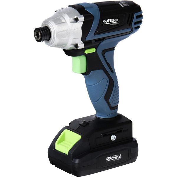 Kraft&Dele KD3406 Aku Avvitatore Ad Impulsi 21V, 380Nm + 2X Batteria E Caricatore - Azione-image