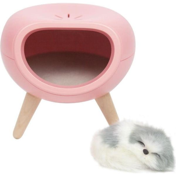 Habarri | Luce Notturna Per Bambini - Lampada Notturna Con Cane - Per La Stanza Dei Bambini - Rosa - Con Ricarica Micro Usb-image