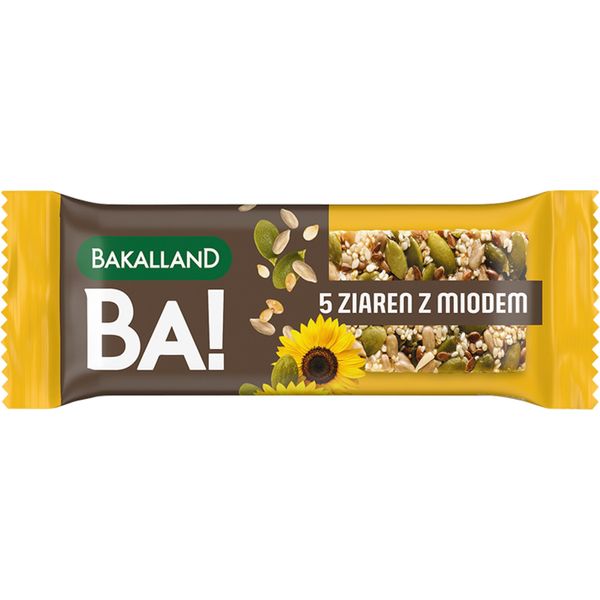 Bakalland Ba! 5 Barrette Di Muesli Ziaren Con Miele 40G-image