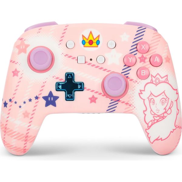 Controllore Wireless Avanzato Per Nintendo Switch, Principessa Pesca Plaid-image