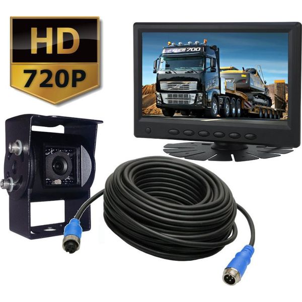 Kit Telecamera Posteriore Ahd 720P + Monitor 7" 12V/24V 15M 4-PIN"-image