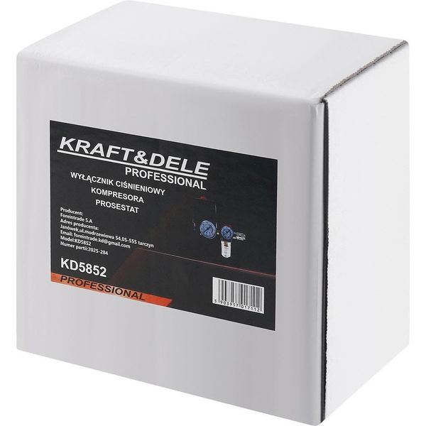 Kraft&Dele KD5852 Pressostato Per Compressore-image