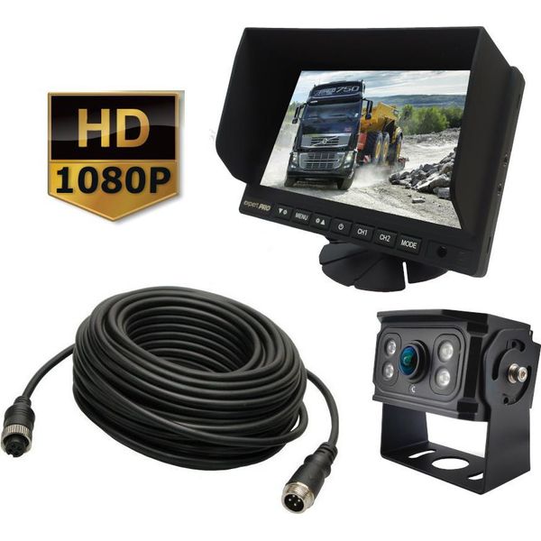 Kit Ahd 7'' + Telecamera Di Retromarcia Grandangolare + 15M-image