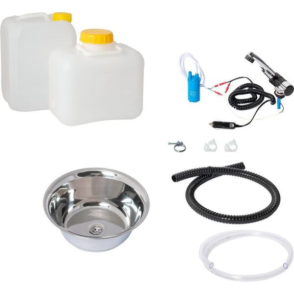 12V Mini Cucina Campeggio Cucina Kit Blocco Tecnologia Pacchetto Camper Womo 36Cm-image