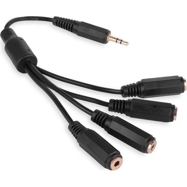 Splitter Spina Jack 3,5 Mm Stereo - 4X Spina Jack 3,5 Mm Stereo Vitalco (A4)-image