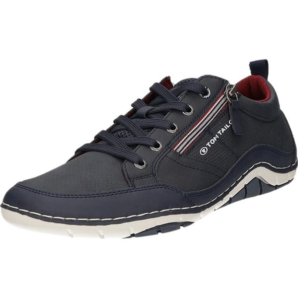Tom Tailor Scarpa Sportiva Da Uomo Con Lacci In Blu, Taglia 45-image
