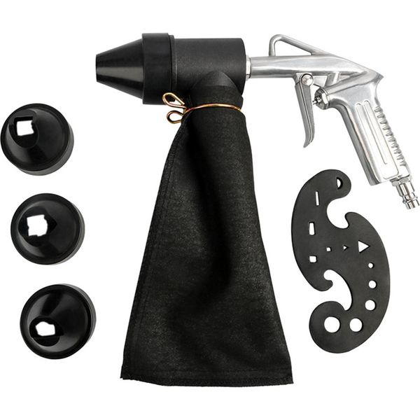 6PCS Set Di Sabbiatrici Pneumatiche Sabbiatrice Manuale Con Sacchetto Di Sabbiatura Da 450 Ml Strumento Di Sabbiatura Per La Rimozione Della Ruggine / Sabbiatura / Lucidatura / Ristrutturazione-image