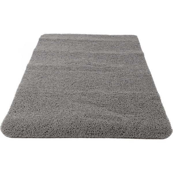 Tappetino Antiscivolo Per Interni Tappetino Per Vasca Da Bagno E Doccia In Pvc Strutturato A Prova D'acqua Tappeto Da Bagno Grigio-image