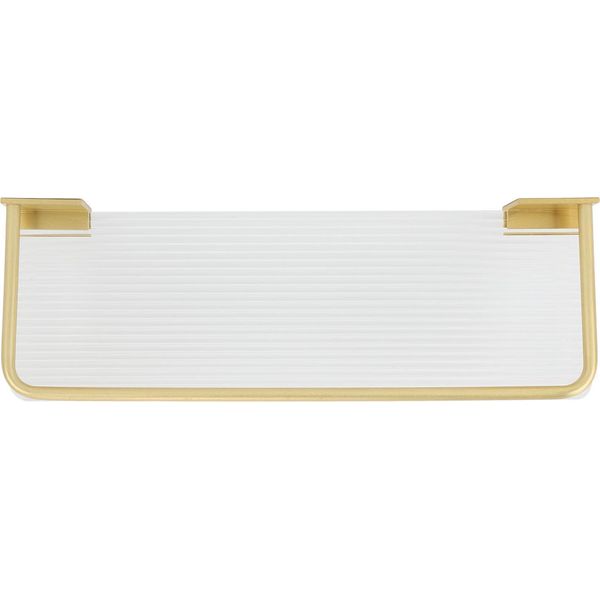 30 Cm Bagno Scaffale A Parete Spazio Alluminio Acrilico Asciugamano Rack Bagno Storage Rack Oro-image
