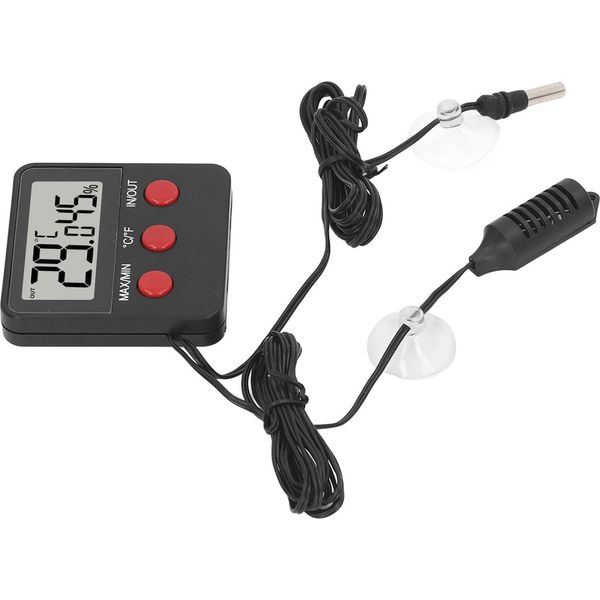 Mini Misuratore Di Temperatura E Umidità Con 2 Sonde Igrometro Digitale Monitor Di Temperatura Per Incubatrice-image