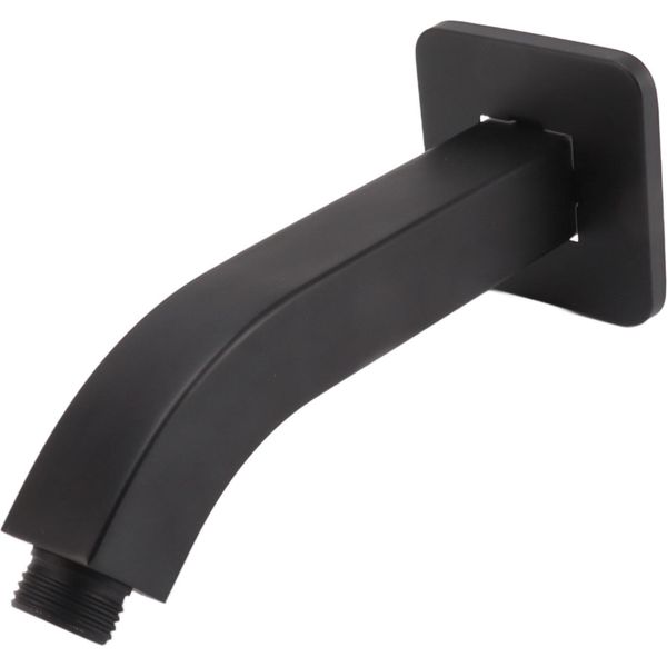 Braccio Doccia Tubo Di Estensione In Ottone Doccia Extender Home Decorazione Npt Per Bagno Nero-image