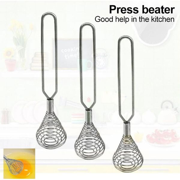 Frusta Manuale In Acciaio Inox - Frullatore A Mano Per Mescolare Uova, Panna E Pasta, Strumento Da Cucina Per Uso Domestico E Ristorante-image