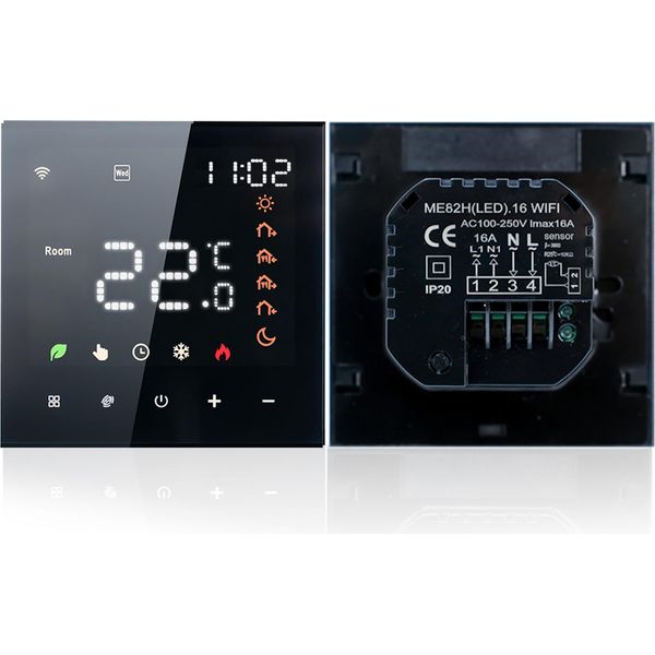 Termostato Intelligente 3A Digital Programmabile Lcd Touch Screen Riscaldamento A Pavimento Regolatore Di Temperatura Smart Wall Per Acqua Per Acqua-image
