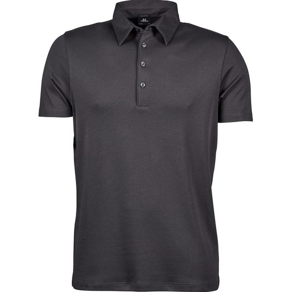 Tee Jays - Polo Da Uomo In Cotone Pima (Dal Perù) RW10909 (L) (Grigio Scuro)-image