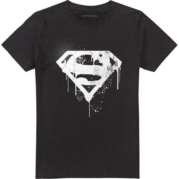 Superman - Maglietta Per Uomo/Donna Unisex, Logo TV26421 (5XL) (Nero)-image