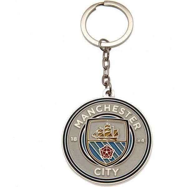 Manchester United Fc - Set Di Portachiavi E Distintivi TA13833 (Taglia Unica) (Grigio)-image