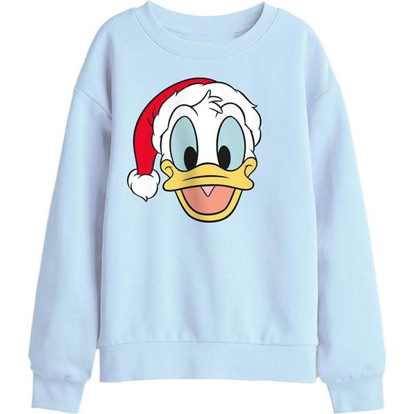 Disney - Felpa Per Bambini, Disegno Natalizio TV26431 (128) (Azzurro)-image