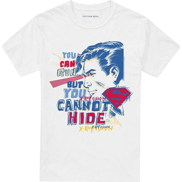 Superman - Maglietta "Cannot Hide Xray Vision"" Per Uomo/Donna Unisex TV26475 (M) (Bianco)"-image