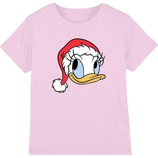 Disney - Maglietta Per Bambini, Disegno Natalizio TV26403 (116) (Rosa)-image