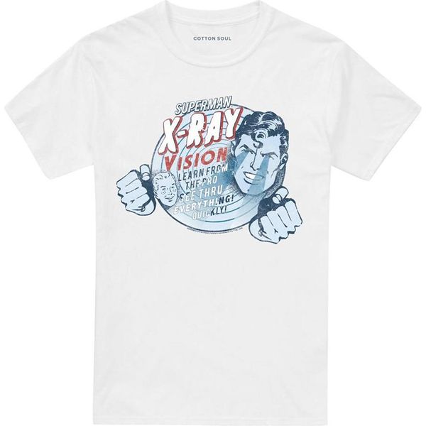 Superman - Maglietta "Xray Vision"" Per Uomo/Donna Unisex TV26444 (L) (Bianco)"-image