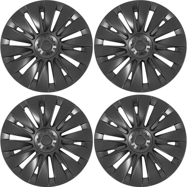 4 Copricerchi Di Sostituzione Per Tesla Model Y Da 19 Pollici 2020-2023-image