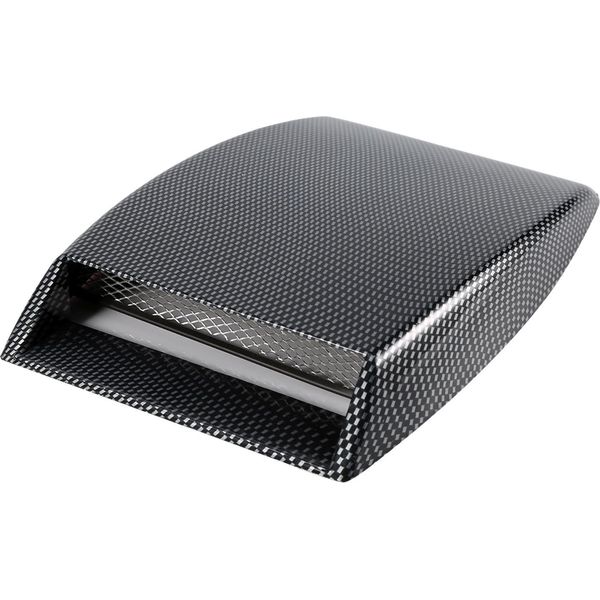 Auto Decorativo Flusso D'aria Scoop Cofano Sfiato Adesivo Copertura Cofano Fibra Di Carbonio-image