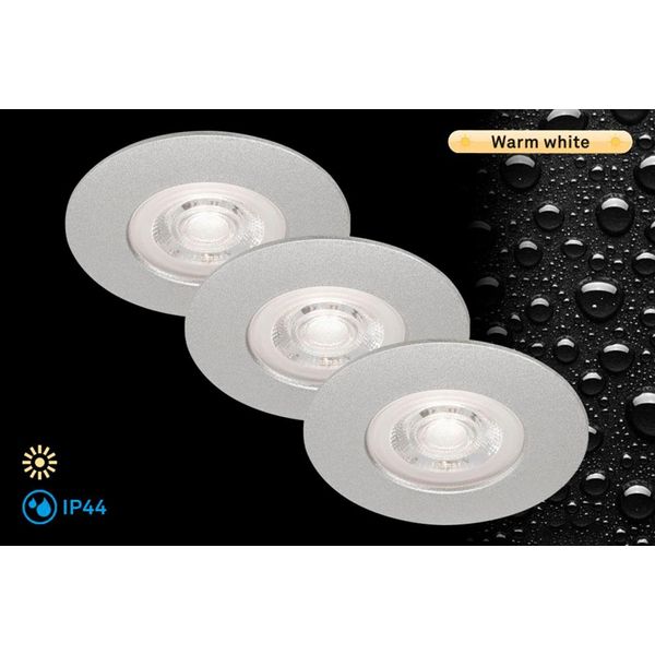 Briloner Leuchten Led Einbauleuchte "Kulana", Silber, Leuchten, Led Einbaustrahler Led Deckeneinbaustrahler-image