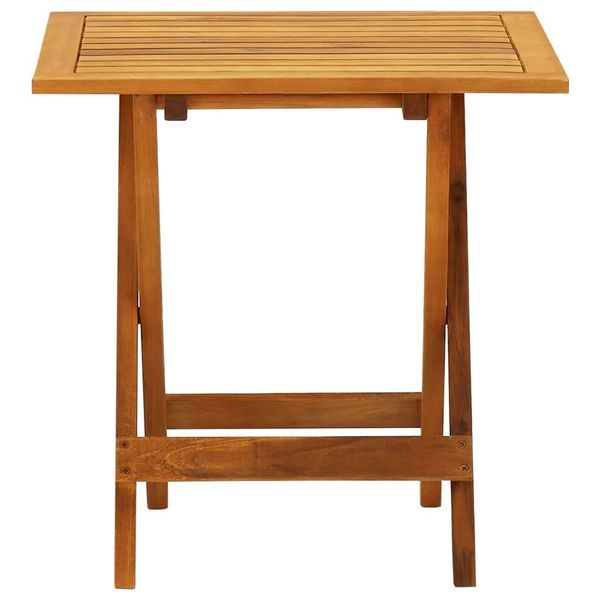 Vidaxl Tavolo Da Bistrot 46X46X47 Cm In Legno Massiccio Di Acacia-image
