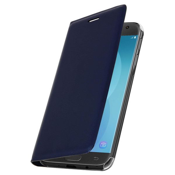 Avizar, Custodia Protettiva Flip Book Cover Per Samsung Galaxy J3 2017, Blu Scuro-image