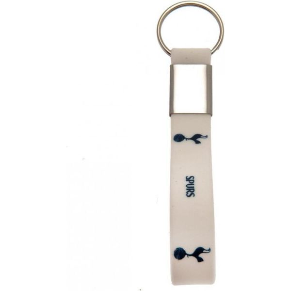 Portachiavi In Silicone Tottenham Hotspur Fc TA1259 (Taglia Unica) (Bianco)-image