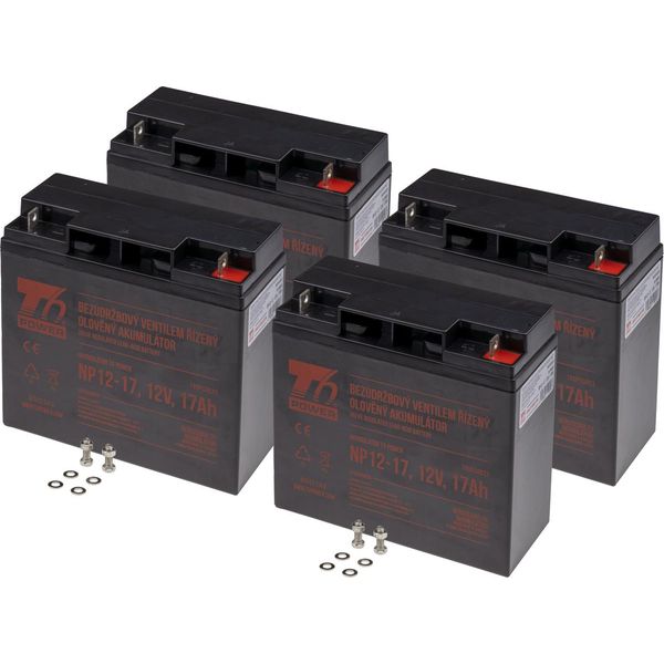 Set Di Batterie T6 Power Per Apc Smart-Ups SU1400RMXLNET, Vrla, 12 V-image