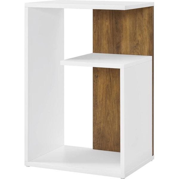 Tavolino Vasagle, Comodino, Tavolino, Aperto, Con Ripiano, Con Vano Portaoggetti, Utilizzabile In Verticale O In Orizzontale, Moderno, 30 X 40 X 60 Cm-image