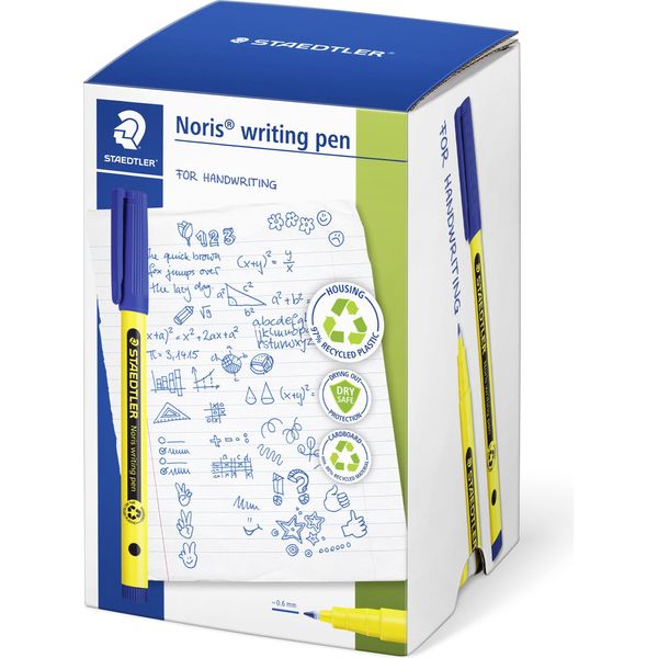 Staedtler 307-3 CT50 Staedtler Fineliner Noris Penna Per Scrivere 0,6Mm 50Pz. Blu Al Dettaglio-image