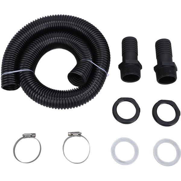 Kit Di Collegamento Del Tubo Flessibile Del Barile Della Pioggia Kit Di Collegamento Del Barile Della Pioggia In Plastica Da 39,4 Pollici Per Il Sistema Di Raccolta Dell'acqua Piovana Con Apertura Del Foro-image