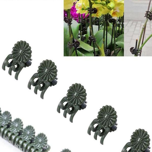 50Pcs Plastica Pianta Clip Vite Fissaggio Clip Giardinaggio Clip Per Orchidea Pomodoro-image
