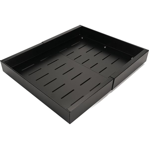 Organizzatore Di Armadietti Estraibili Cassetto Espandibile Con Pellicola Adesiva Per Cucina, Bagno E Dispensa Nero-image