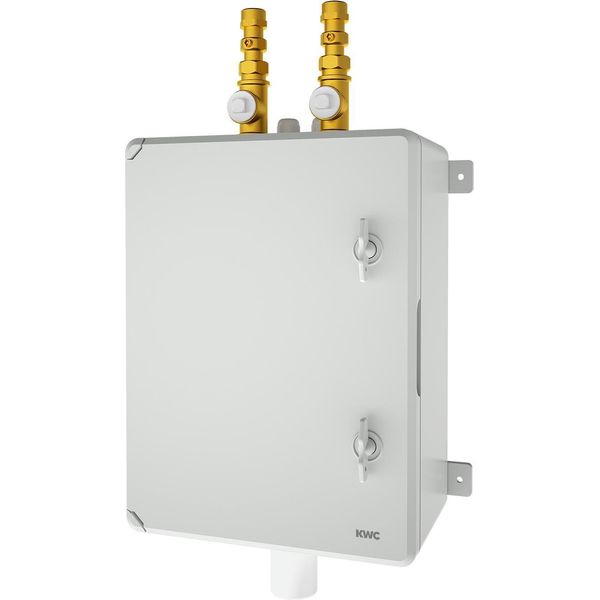 Kwc Ar Modulo Di Risciacquo Doppio, A3000Open, Montaggio Esterno, 300X400X170 Mm, 2X Alimentazione Acqua, 24 Vdc-image