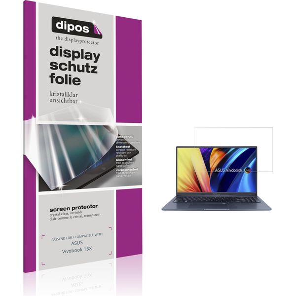 2X Pellicola Protettiva Per Asus Vivobook 15X Protezione Schermo Claro Display Dipos-image