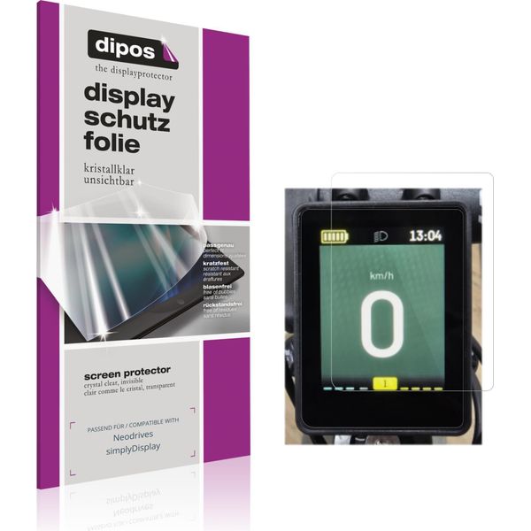 2X Pellicola Protettiva Per Neodrives Simplydisplay Protezione Schermo Claro Display Dipos-image