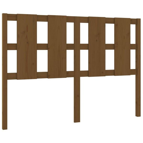 Vidaxl Testiera Marrone Miele 125,5X4X100 Cm In Legno Di Pino Massiccio-image