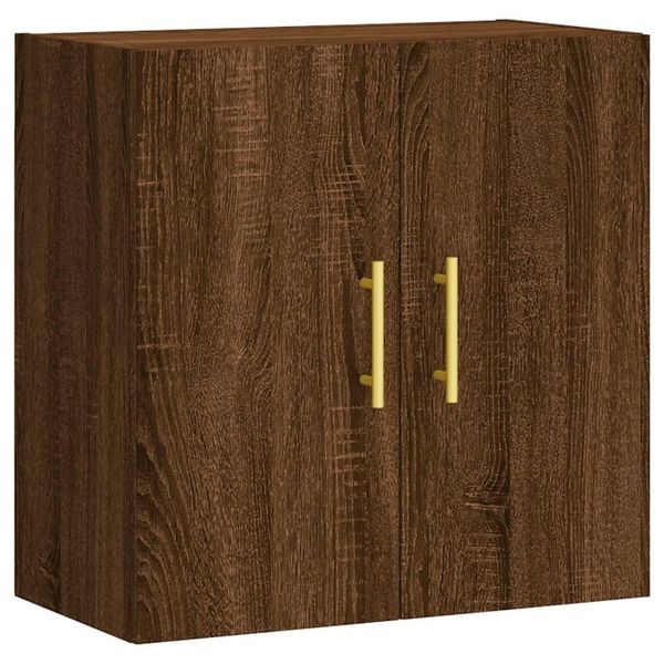 Vidaxl Armadio A Muro Marrone Effetto Rovere 60X31X60 Cm Materiale A Base Di Legno-image