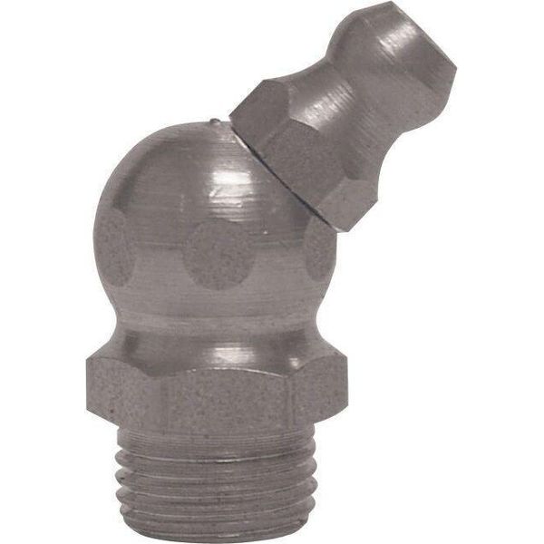 Umeta (R.M10X1.0 X L.25 X 11 ) Ingrassatore Idraulico 45º 25 Unità Argento Argento Taglia Unica-image