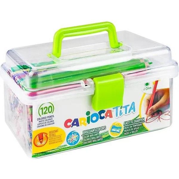 Carioca Tita Matita Pastelli Set Scuola 120 Pz. Petto (42800)-image